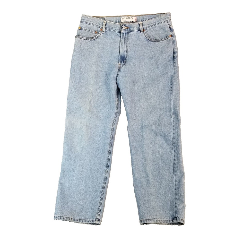 Levi's 550 jeans men's 36 x 29 relax fit straight blue denim pants